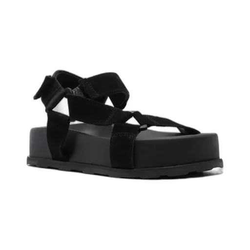 Touch-Strap Fastened Open-Toe Sandals