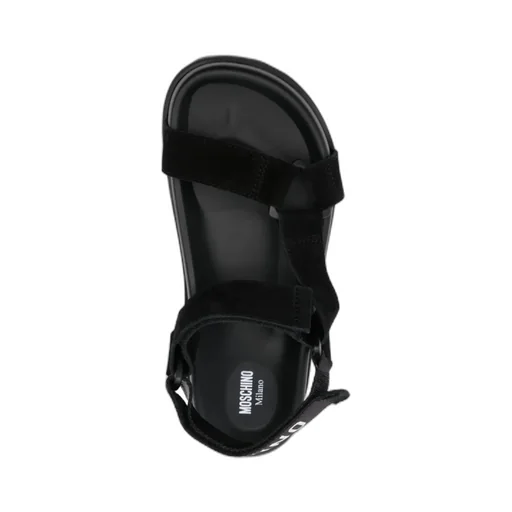 Touch-Strap Fastened Open-Toe Sandals