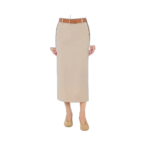 Rear Slit Long Skirt