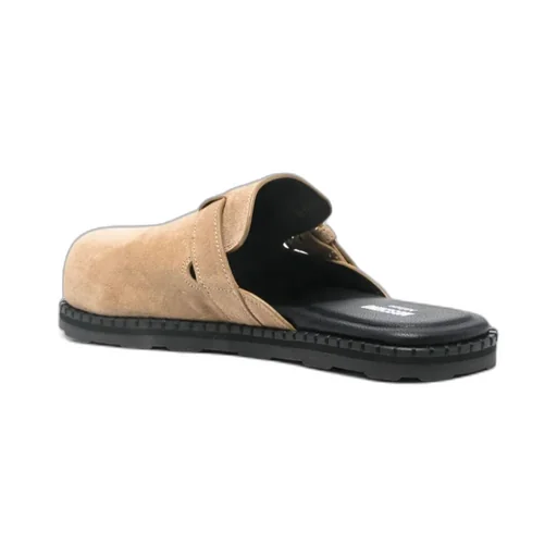 Buckled Round Toe Mules