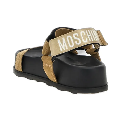 Touch-Strap Fastened Open-Toe Sandals