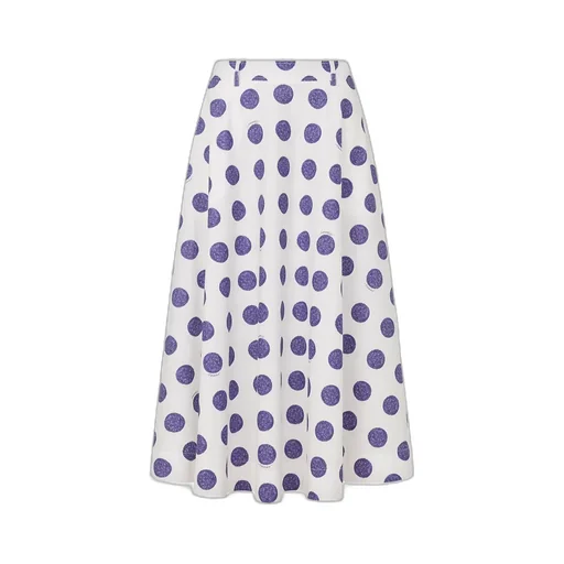 Polka-Dot Midi Skirt