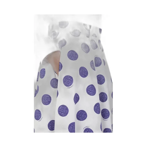 Polka-Dot Midi Skirt
