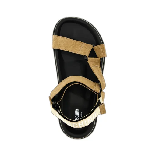 Touch-Strap Fastened Open-Toe Sandals