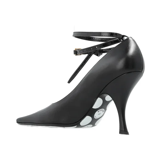 Pointed-Toe Ankle-Tie Pumps