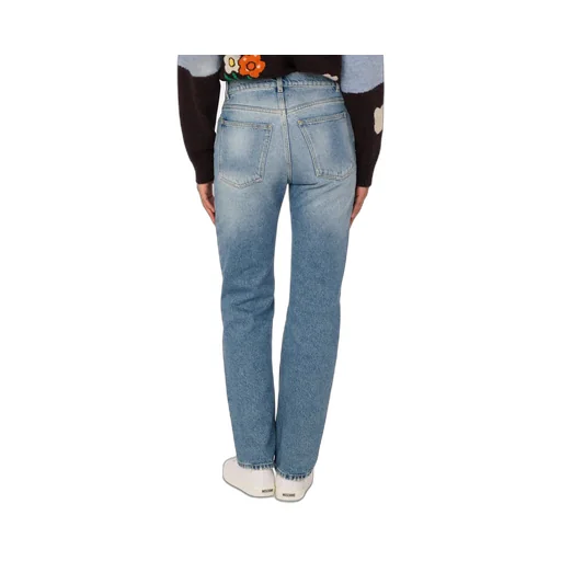Patchwork Straight-Leg Jeans