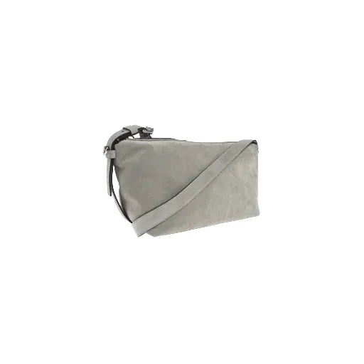 Suede Zip-Fastening Shoulder Bag
