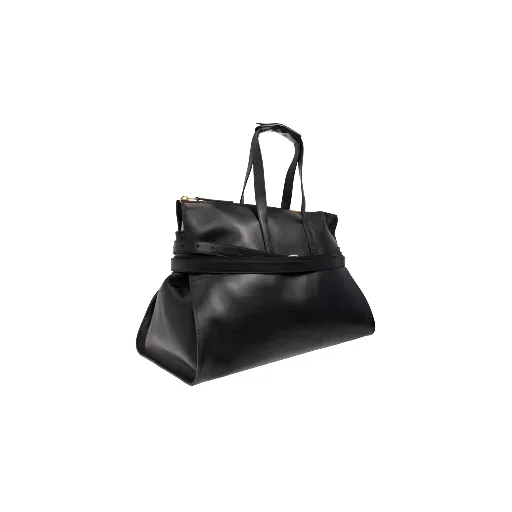 Belted Top-Handles Tote Bag