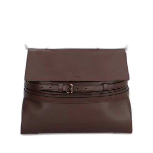 Belted Top-Handle Tote Bag