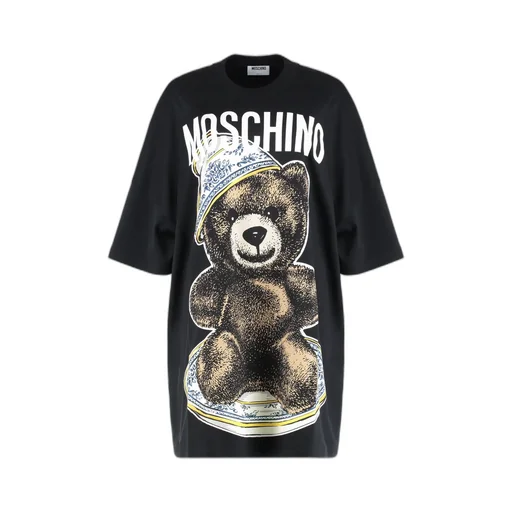 Teddy Bear Print T-Shirt Mini Dress