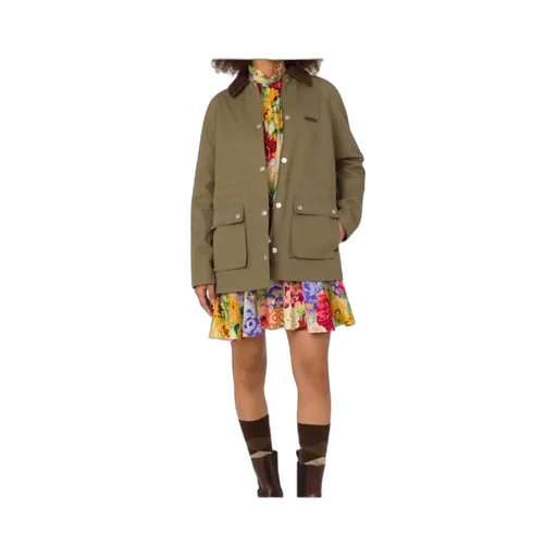 Corduroy-Collar Utility Jacket