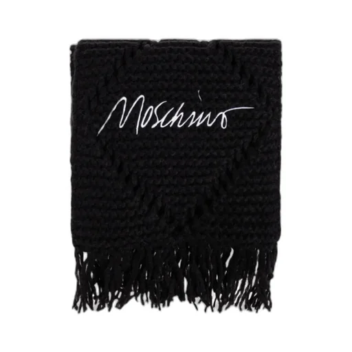 Cable-Knit Fringed Scarf