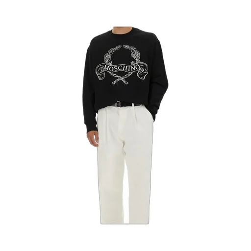 Sweatshirt With Laurel Crown Logo Embroidery
