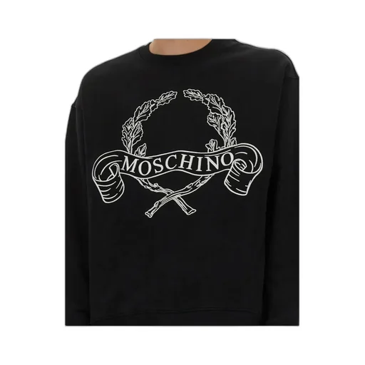 Sweatshirt With Laurel Crown Logo Embroidery