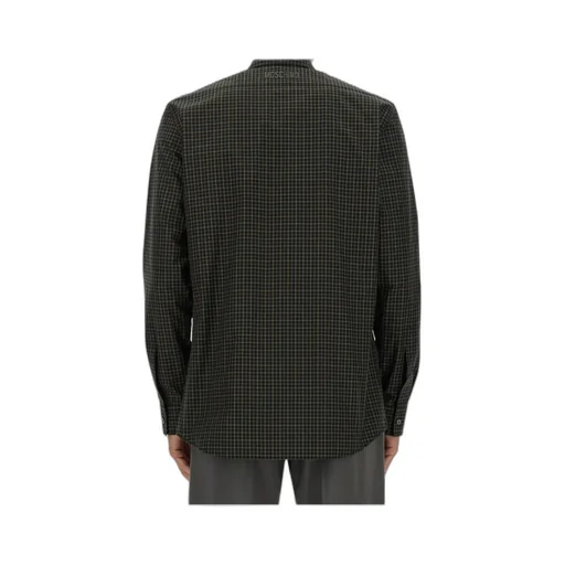 Goose Embroidered Checked Shirt