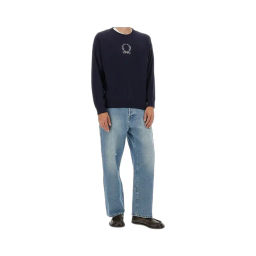 Laurel Crown Embroidered Crewneck Pullover