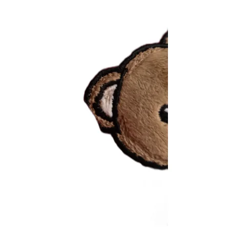 Teddy Bear-Appliqué Wool Scarf