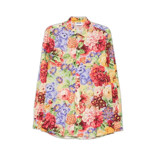 Floral-Teddy Print Shirt