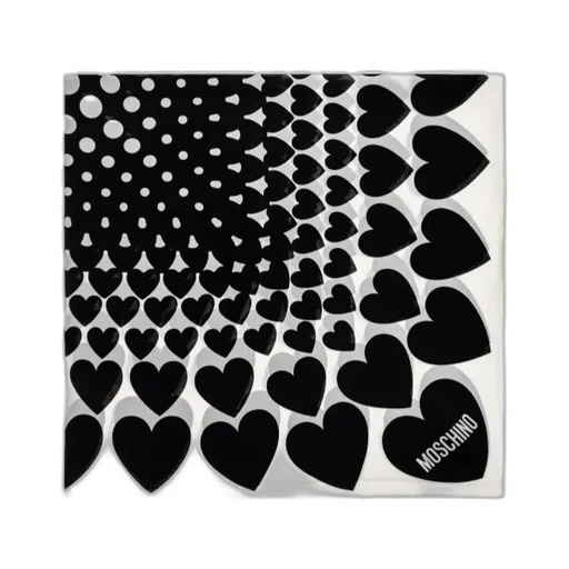 All-Over Heart Printed Scarf