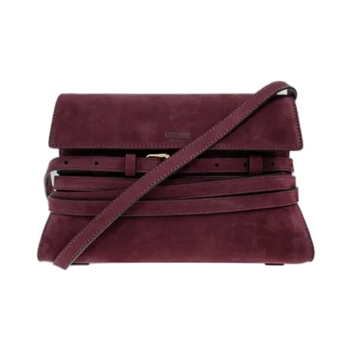 Belted Suede Cross Body Bag