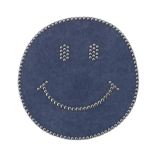 Stud-Embellished Smiley T-Shirt