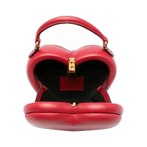 Heart-Shaped Quilted Tote Bag