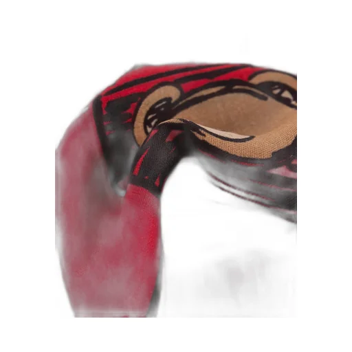 Teddy-Print Scarf