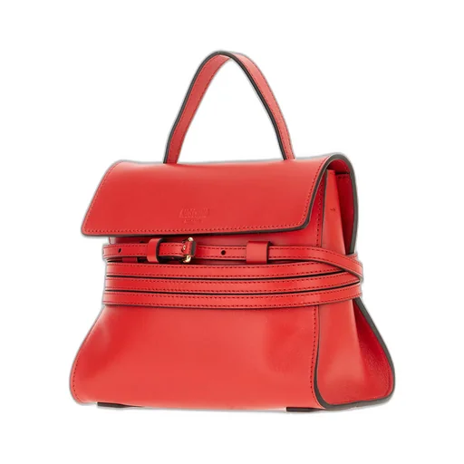 Tie Me Leather Tote Bag