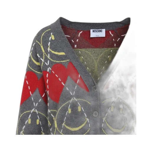 Smiley-Heart Cardigan