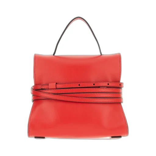 Tie Me Leather Tote Bag