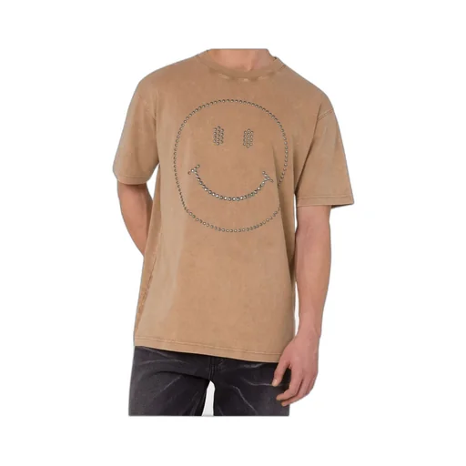 Crystal-Embellished Smiley-Face T-Shirt