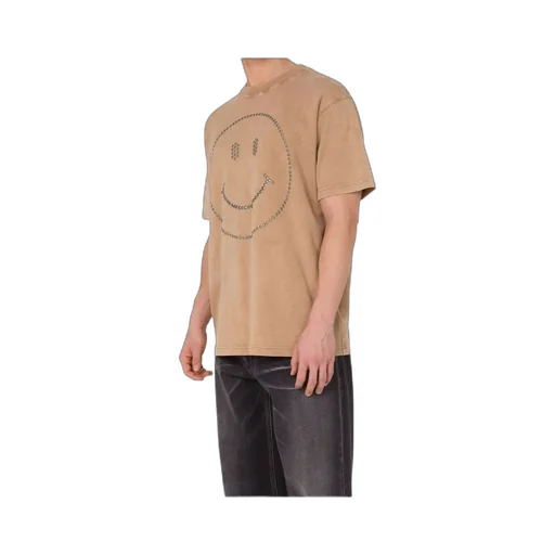 Crystal-Embellished Smiley-Face T-Shirt