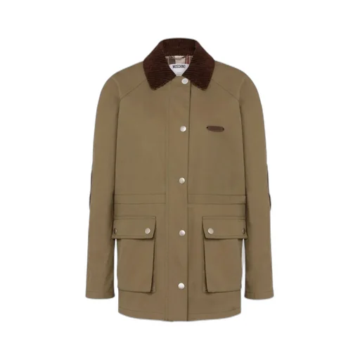 Corduroy-Collar Utility Jacket