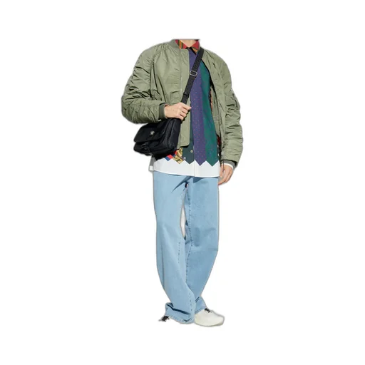 Ruched Zip-Up Bomber Jacket