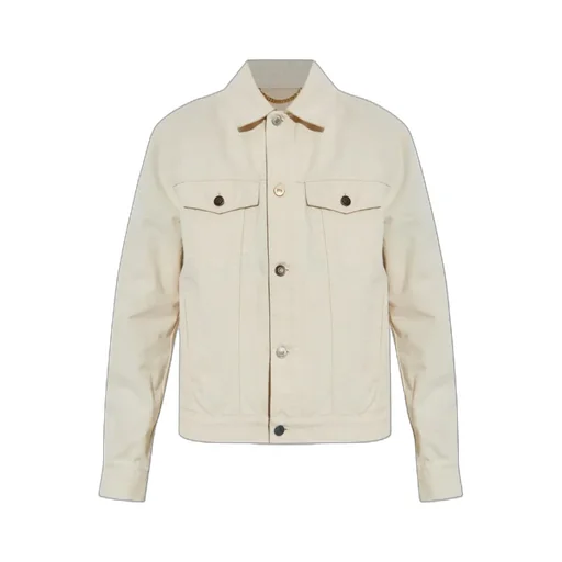 Button-Fastening Denim Jacket