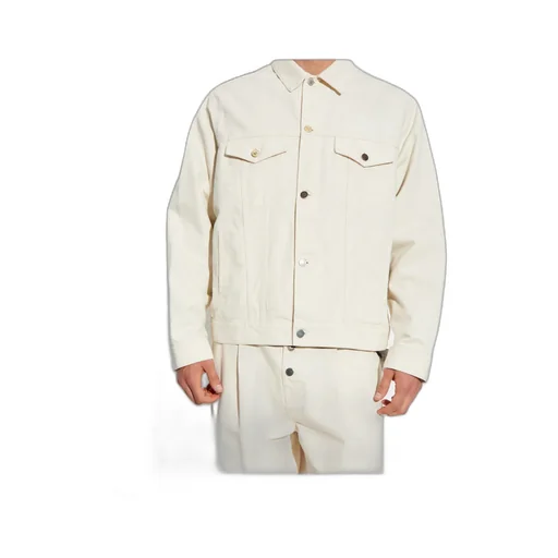 Button-Fastening Flap-Pocket Jacket