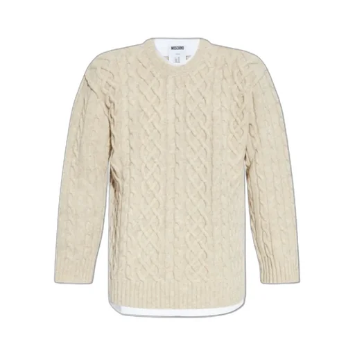 Cable-Knit Virgin Wool Sweater