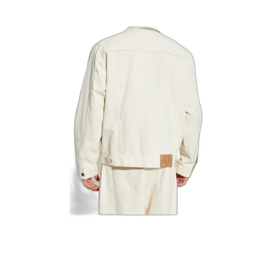 Button-Fastening Flap-Pocket Jacket