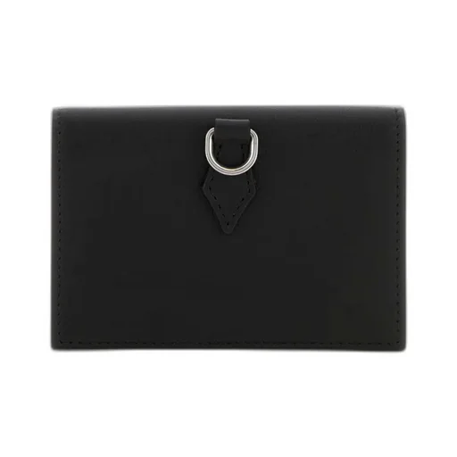 Logo Plaque Foldover Top Wallet