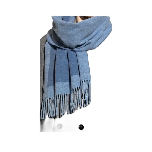 Logo-Detailed Fringed Scarf