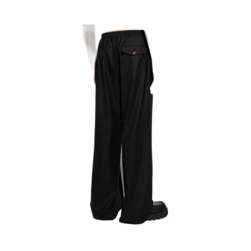 Pleat Detailed Straight-Leg Pants