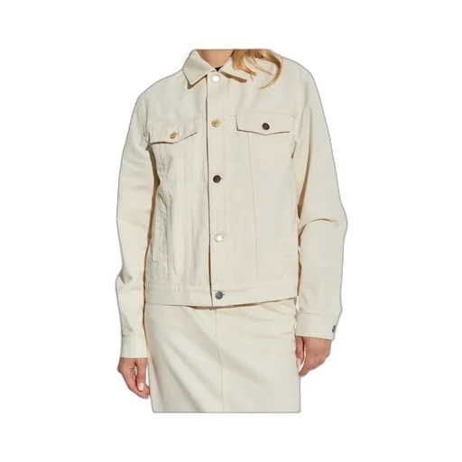 Button-Fastening Denim Jacket