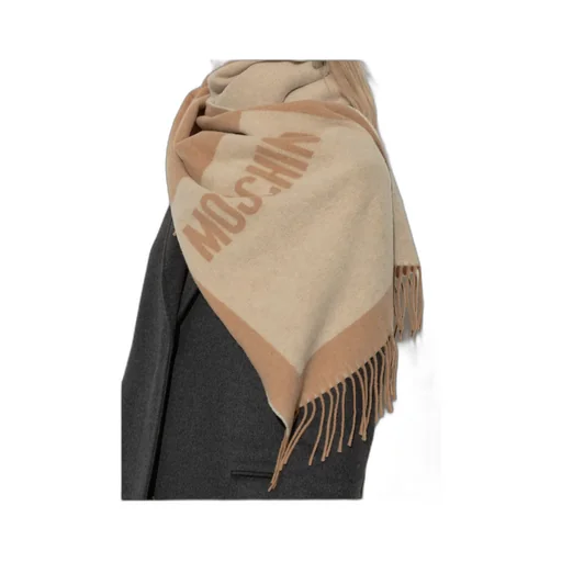Logo-Detailed Fringed Scarf