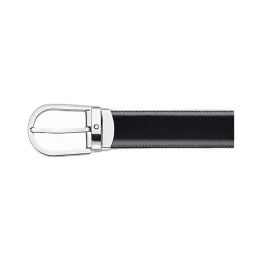 Buckle-Fastening Leather Belt