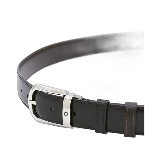 Logo Patch Buckled Reversible Belt