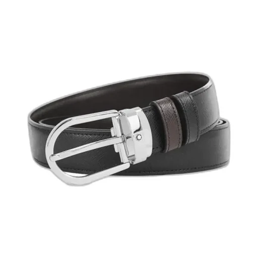 Horseshoe-Buckle Reversible Belt