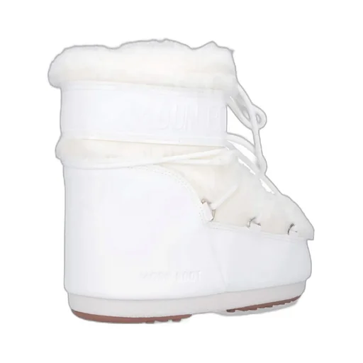 Icon Low Faux-Fur Lace-Up Boots