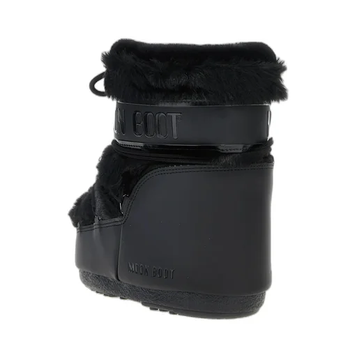 Icon Low Faux-Fur Lace-Up Boots