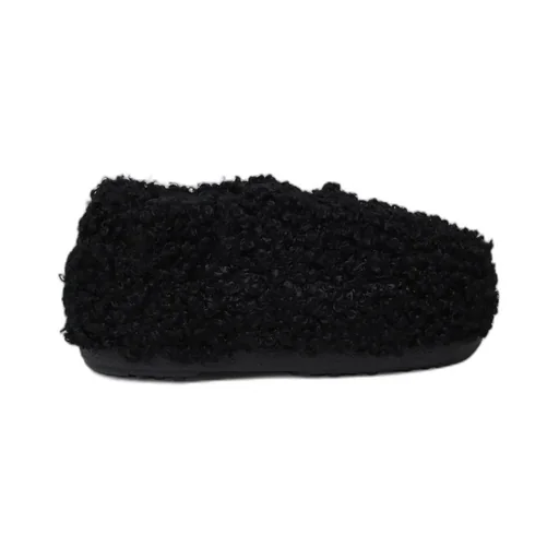 Faux Curly Slip-On Sandals