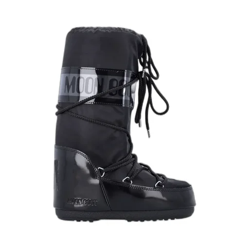 Icon Glance Satin Lace-Up Snow Boots